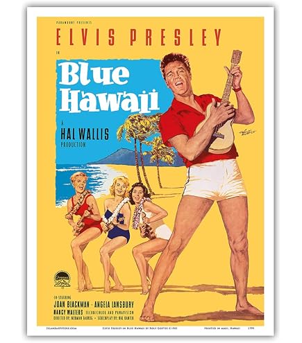 Amazon.com: Pacifica Island Art Elvis Presley in Blue Hawaii Metal